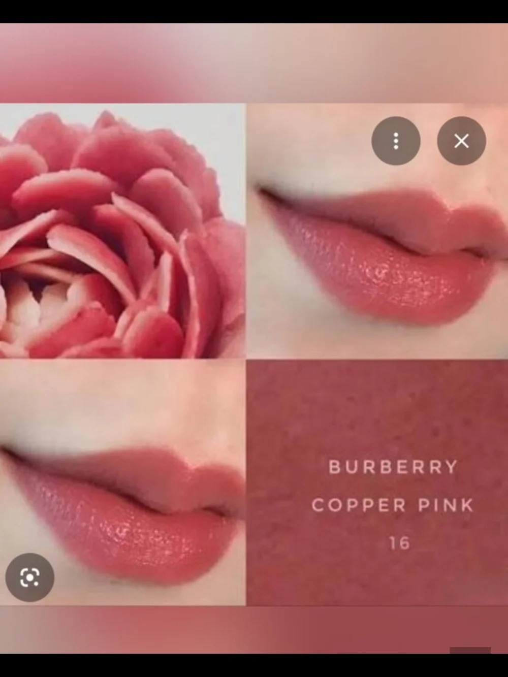 Burberry Lip Velvet Crush Sheer-Matte Stain In Shade 16 Copper Pink NIB